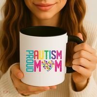 Proud Autism Mom Autism Awareness Day Month Coffee Mug thumb 3