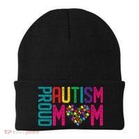 Proud Autism Mom Autism Awareness Day Month Beanie thumb 0
