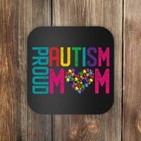 Proud Autism Mom Autism Awareness Day Month Coaster thumb 0