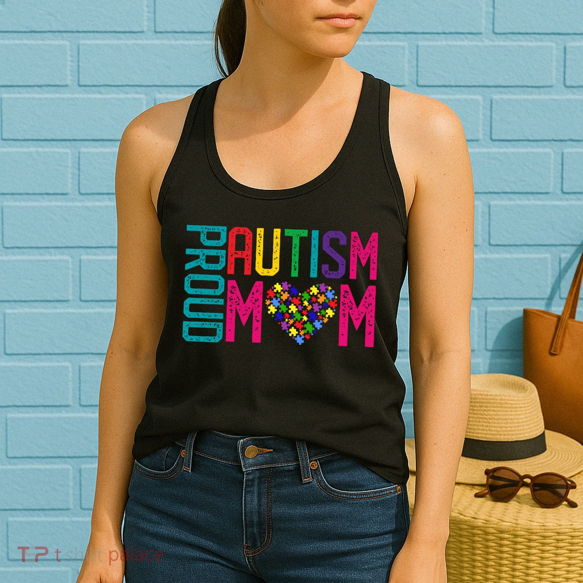 Proud Autism Mom Autism Awareness Day Month Women's Tank Top