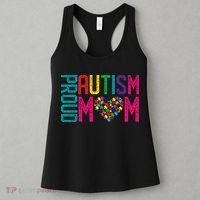 Proud Autism Mom Autism Awareness Day Month Women's Tank Top thumb 3