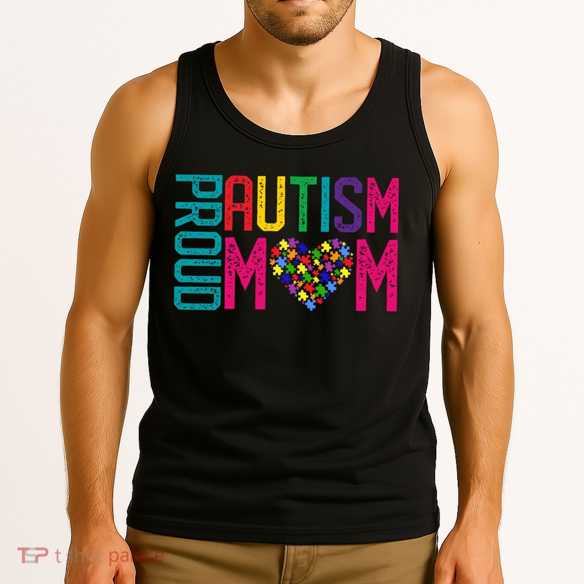 Proud Autism Mom Autism Awareness Day Month Tank Top