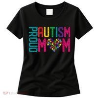 Proud Autism Mom Autism Awareness Day Month Women's T-Shirt thumb 0