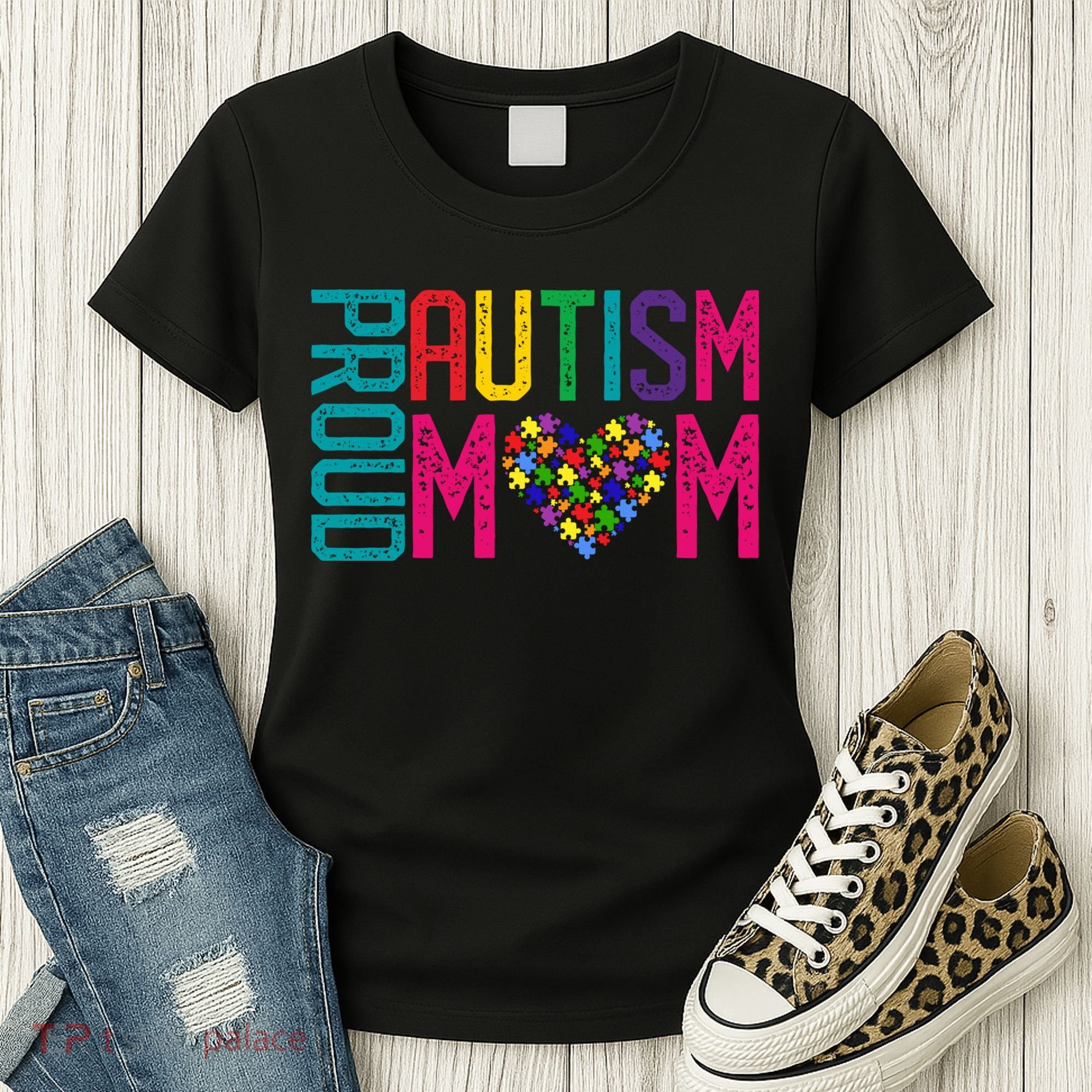 Proud Autism Mom Autism Awareness Day Month Women's T-Shirt