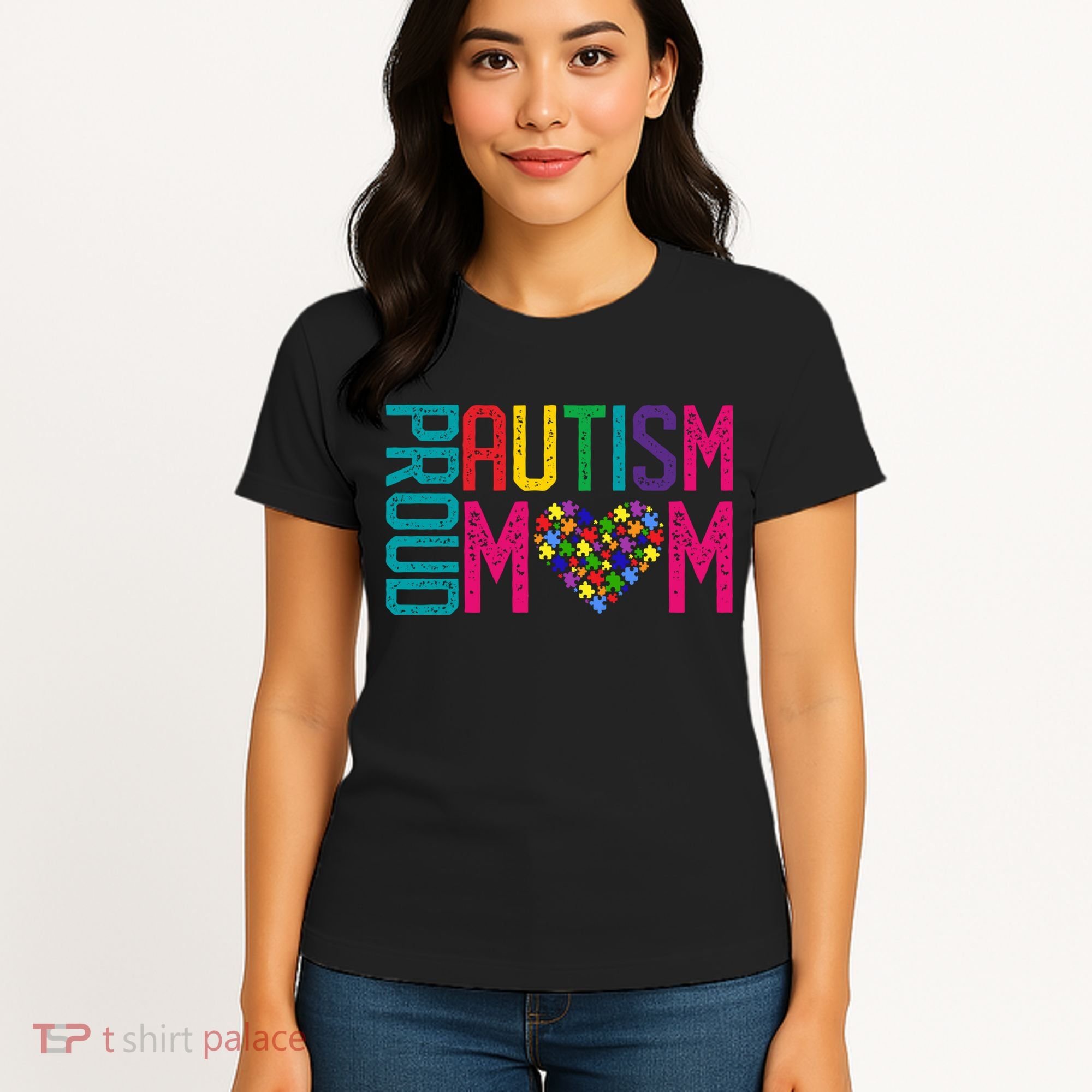 Proud Autism Mom Autism Awareness Day Month Women's T-Shirt
