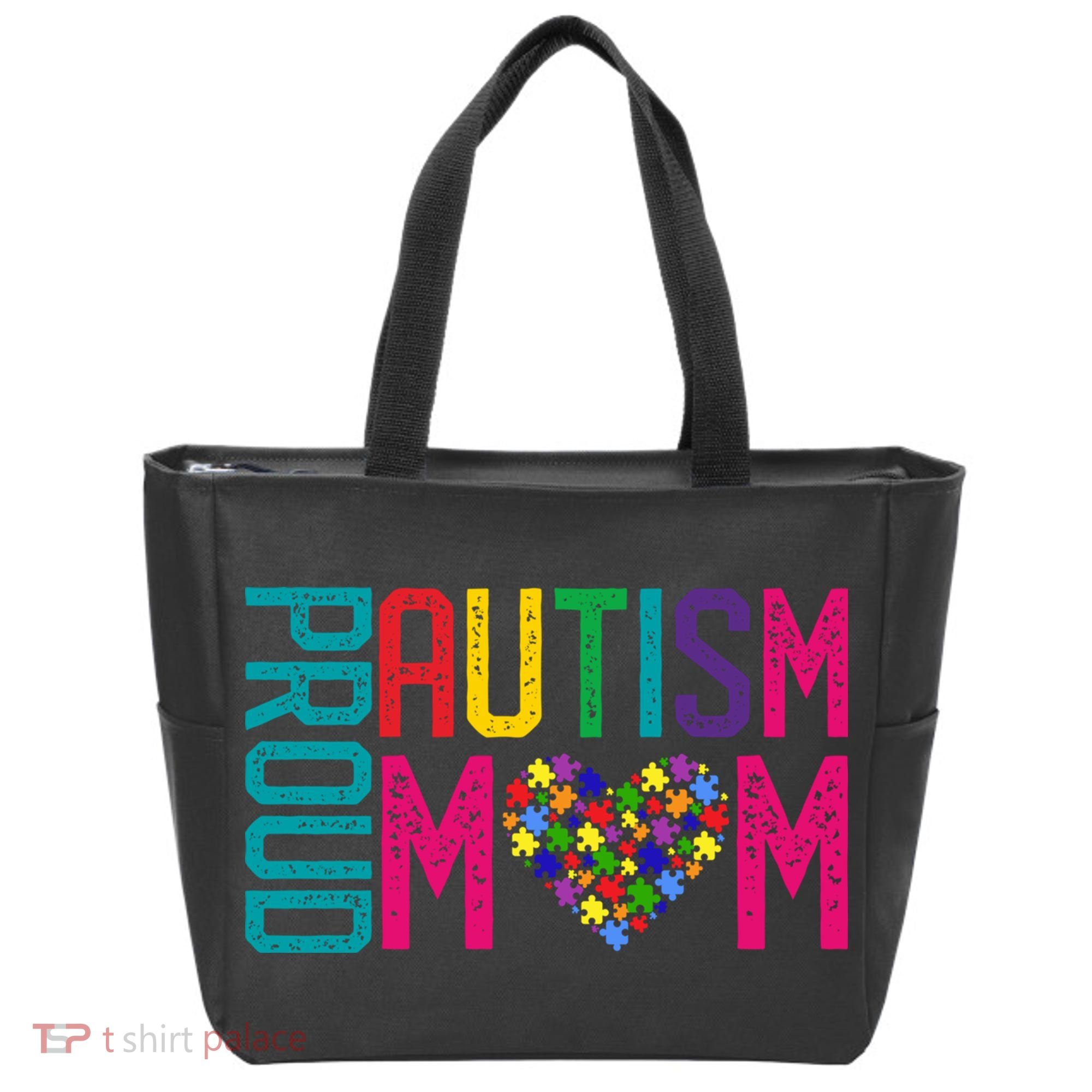 Proud Autism Mom Autism Awareness Day Month Tote Bag
