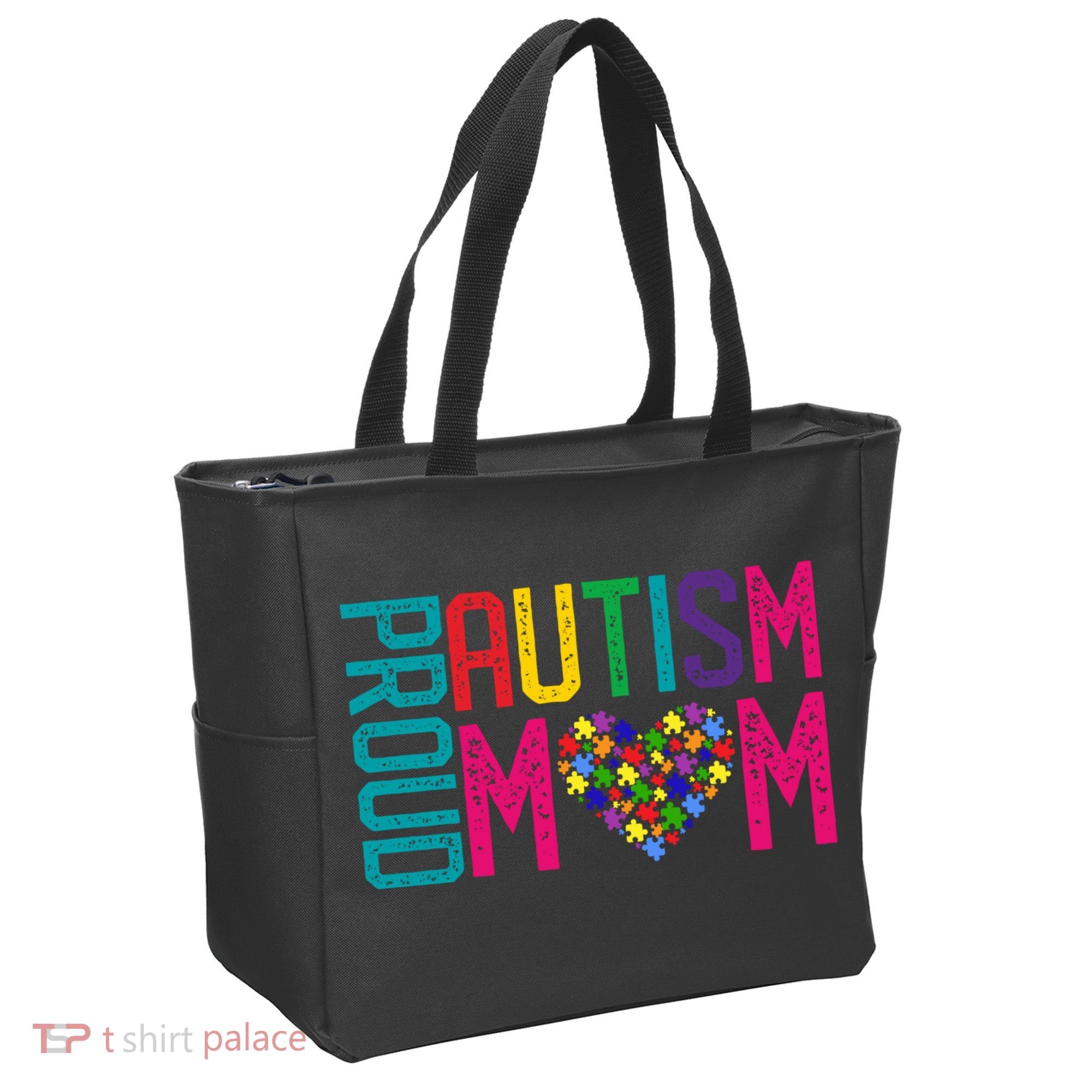 Proud Autism Mom Autism Awareness Day Month Tote Bag