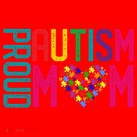 Proud Autism Mom Autism Awareness Day Month Santa Hat thumb 1