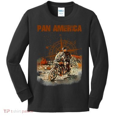 Pan America Motorcycle Big Trail 2022 Kids Long Sleeve Shirt