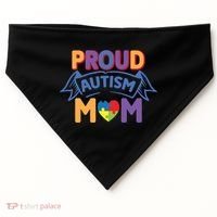 Proud Autism Mom Awareness Gift USA-Made Doggie Bandana thumb 0