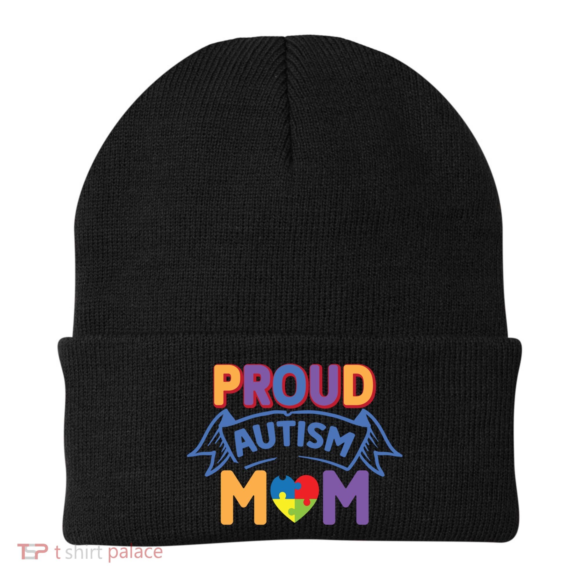 Proud Autism Mom Awareness Gift Beanie