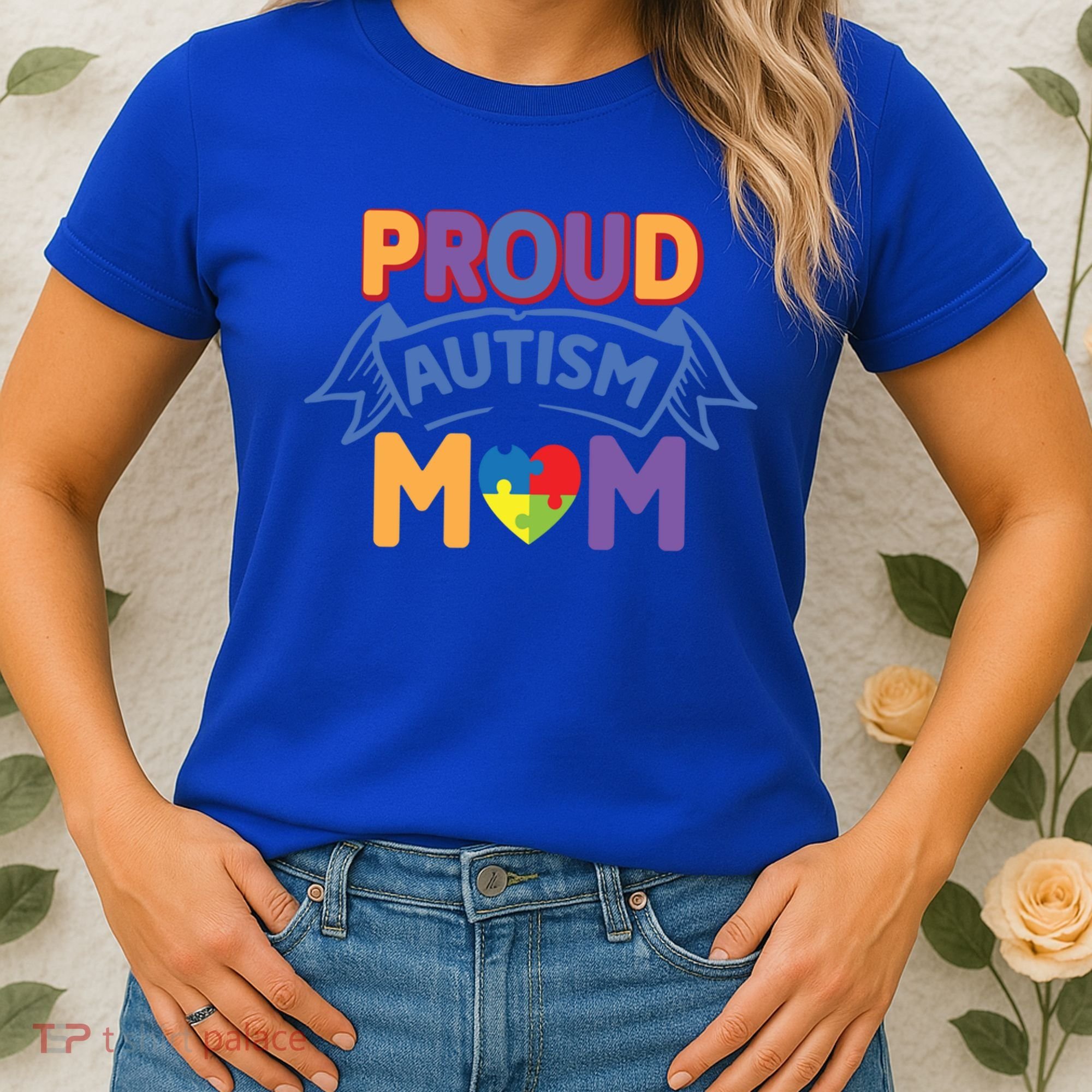 Proud Autism Mom Awareness Gift Women's T-Shirt