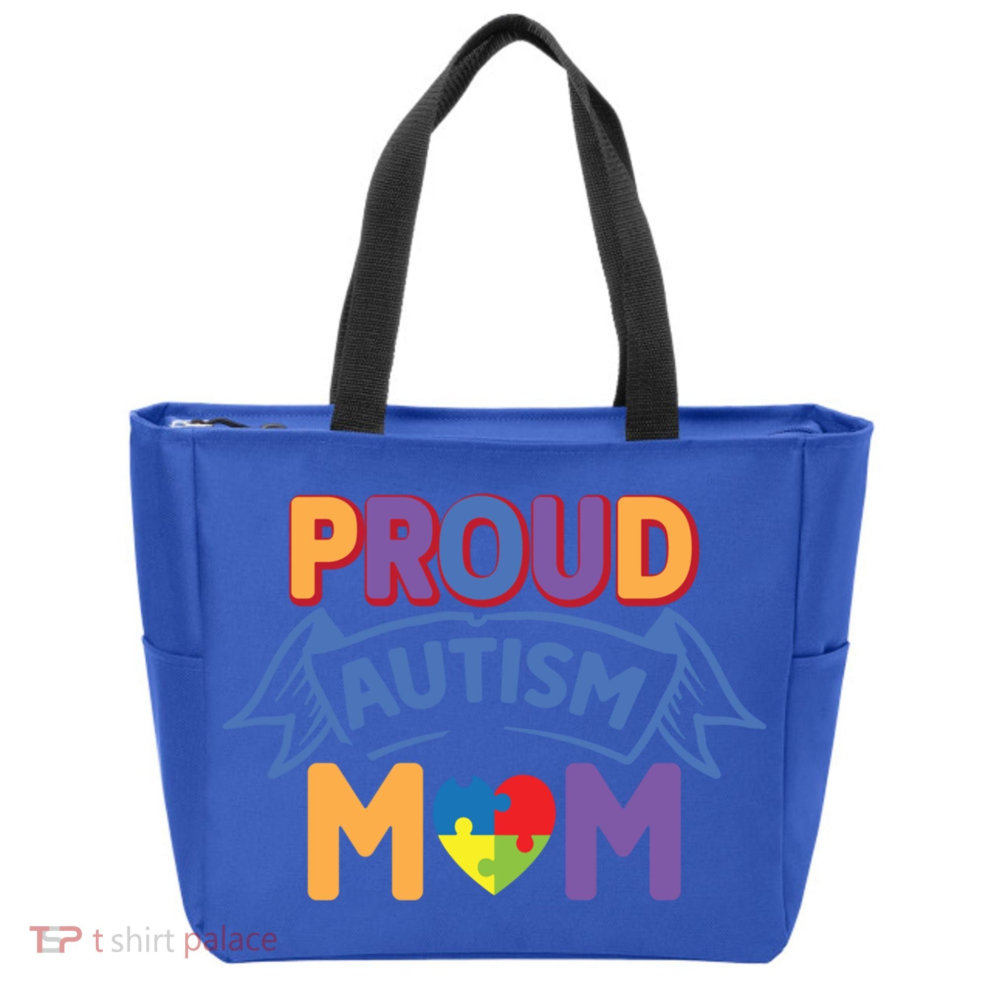 Proud Autism Mom Awareness Gift Tote Bag