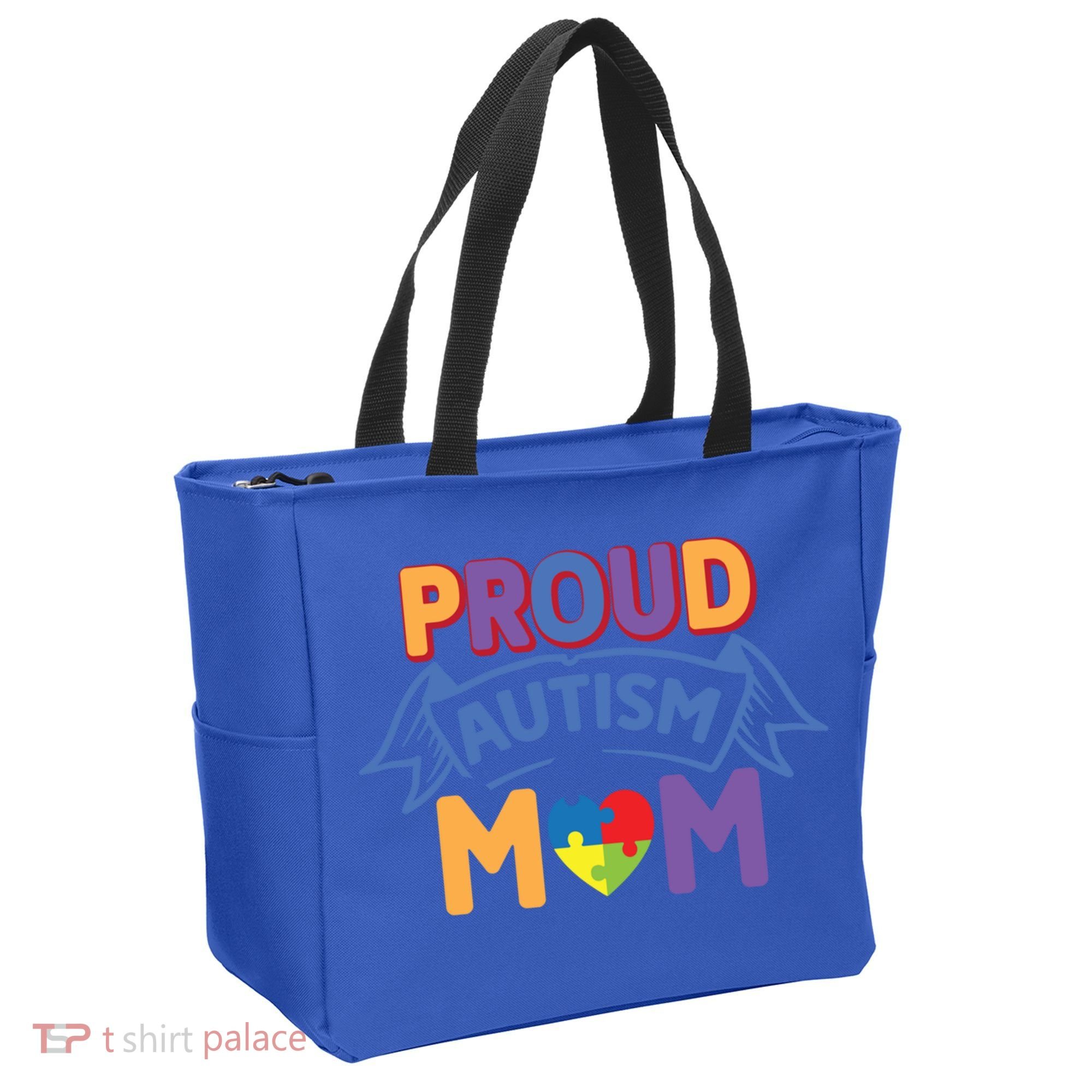 Proud Autism Mom Awareness Gift Tote Bag