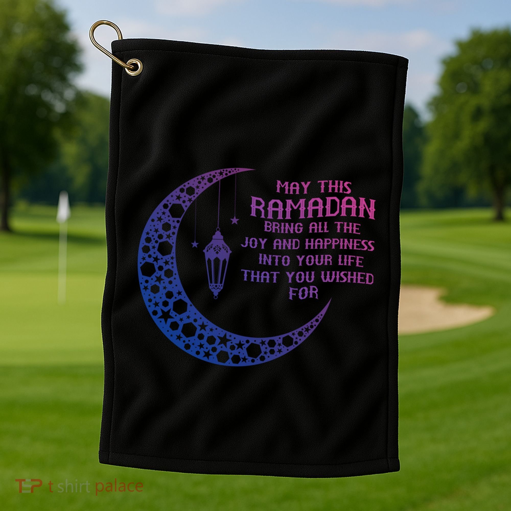 Pride Alhamdulillah Muslim Holidays Islamic Quote Gift Golf Towel