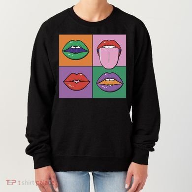 Pop Art Mouths Women's Sweatshirt