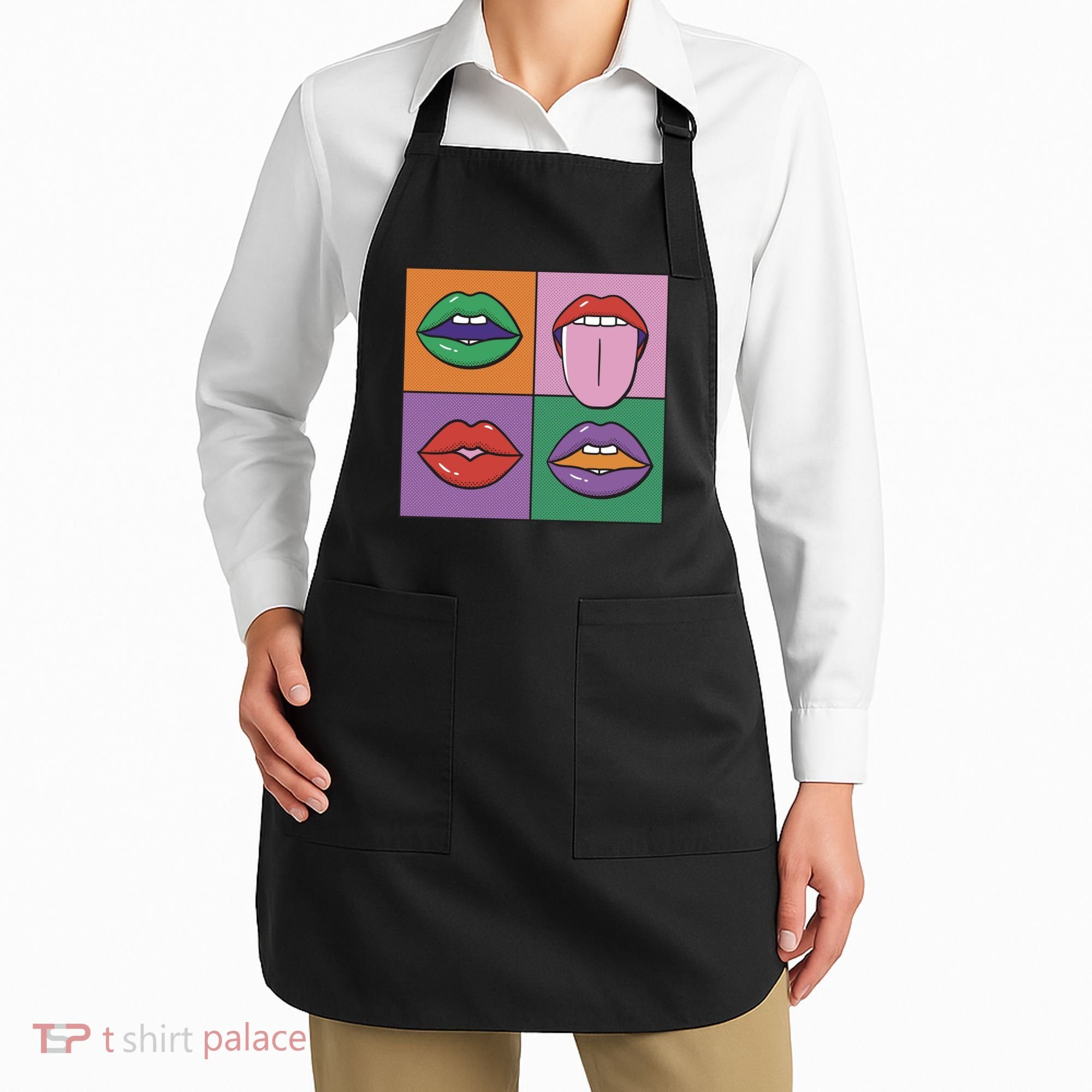 Pop Art Mouths Apron