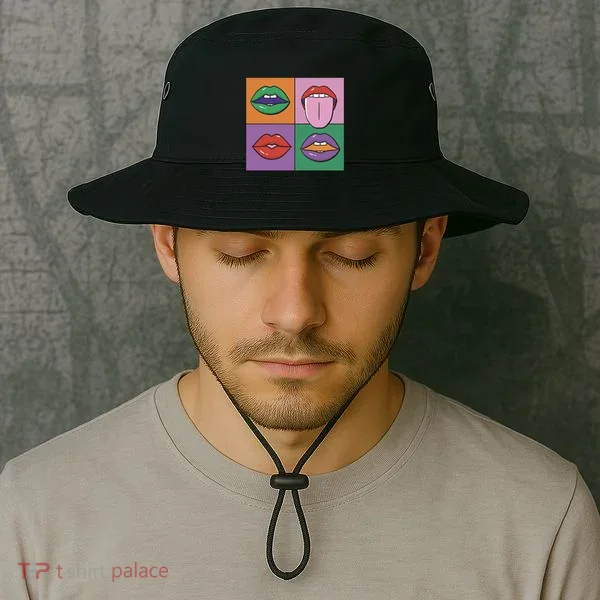 Pop Art Mouths Bucket Hat