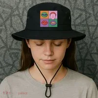 Pop Art Mouths Bucket Hat thumb 3