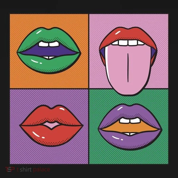 Pop Art Mouths Bucket Hat