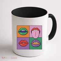 Pop Art Mouths Coffee Mug thumb 1