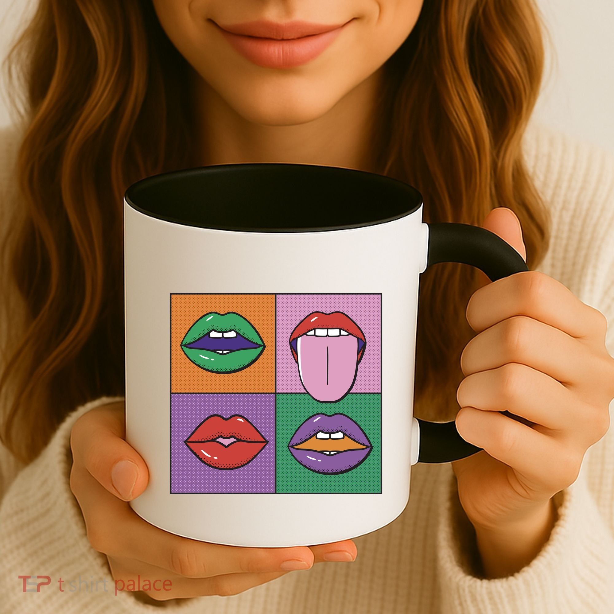Pop Art Mouths Coffee Mug