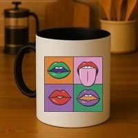 Pop Art Mouths Coffee Mug thumb 4