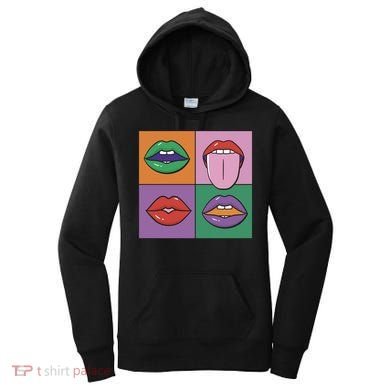 Pop Art Mouths Women's Hoodie