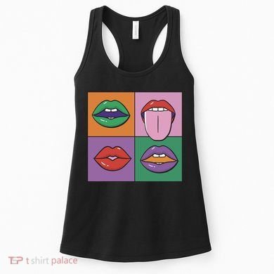 Pop Art Mouths Women's Tank Top