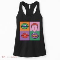 Pop Art Mouths Women's Tank Top thumb 0