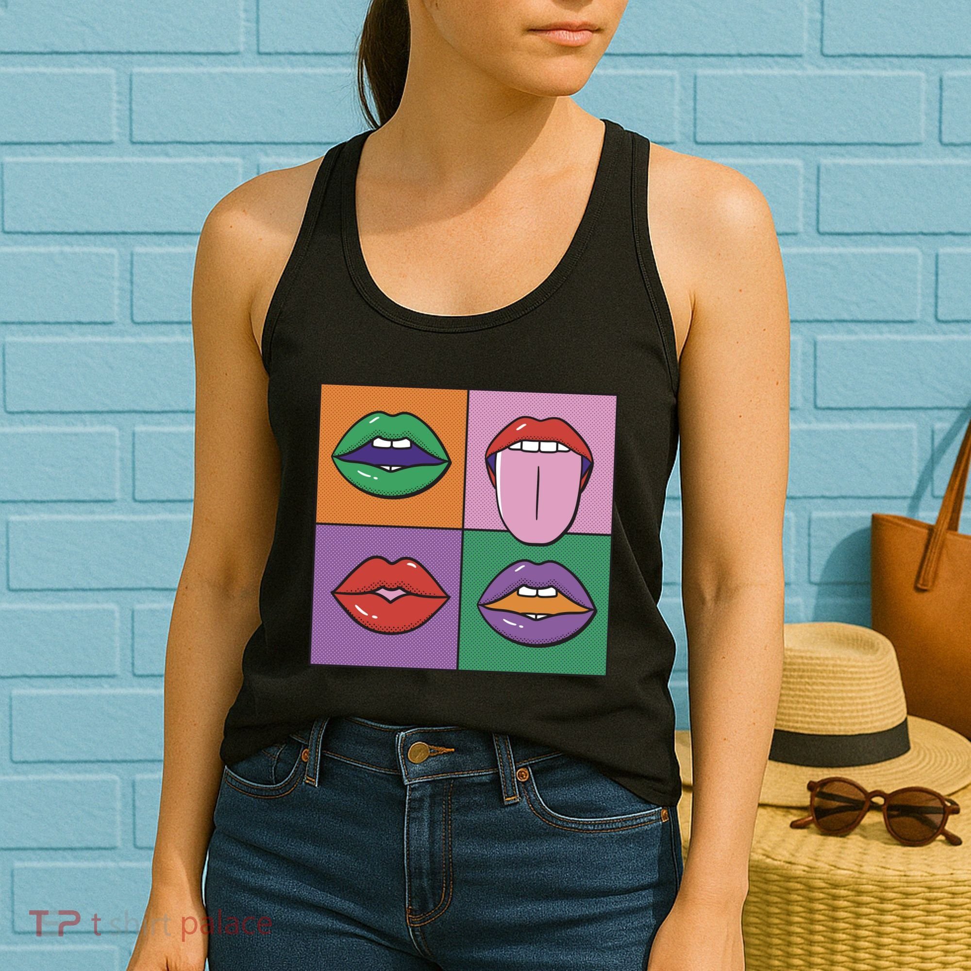 Pop Art Mouths Women's Tank Top