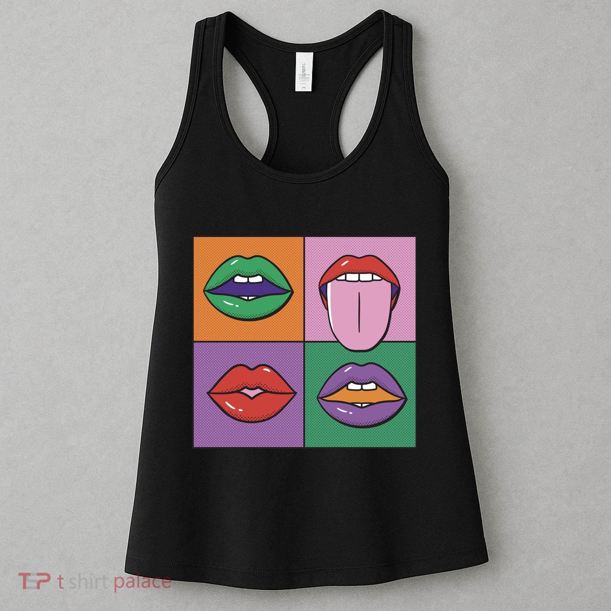 Pop Art Mouths Women's Tank Top