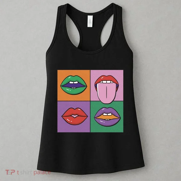 Pop Art Mouths Women's Tank Top