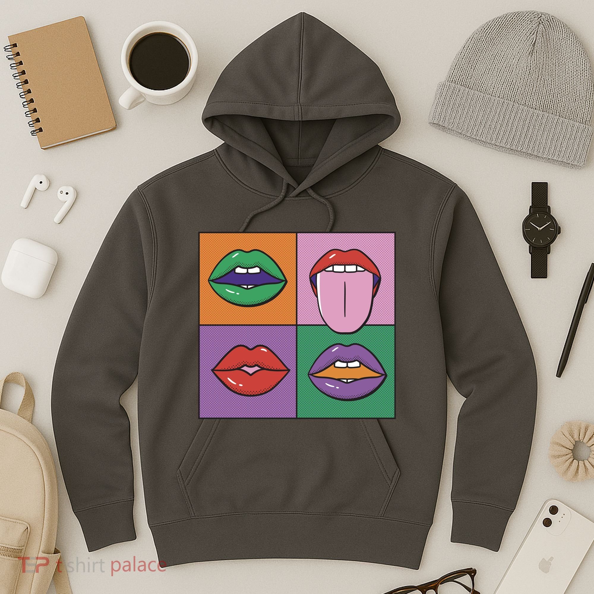 Pop Art Mouths Hoodie