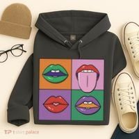 Pop Art Mouths Hoodie thumb 4