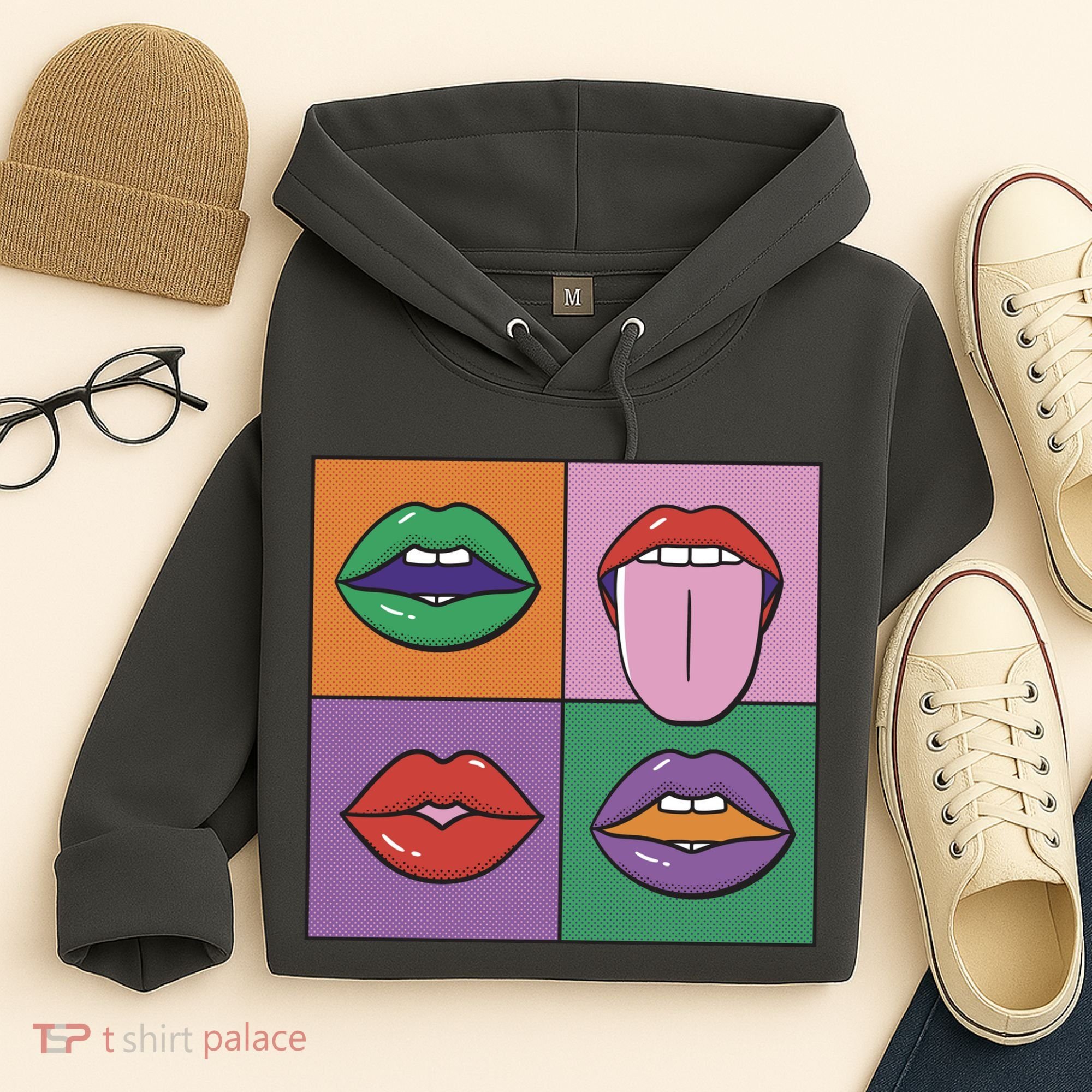 Pop Art Mouths Hoodie