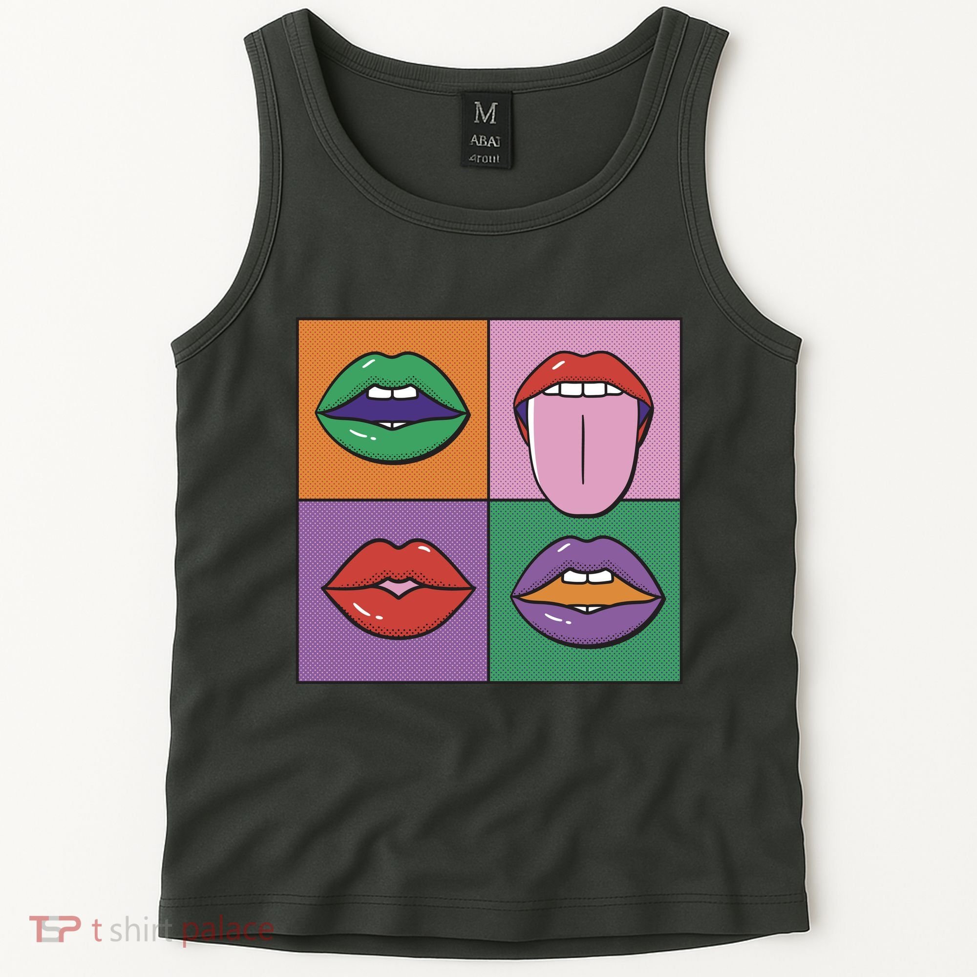 Pop Art Mouths Tank Top