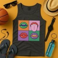 Pop Art Mouths Tank Top thumb 4
