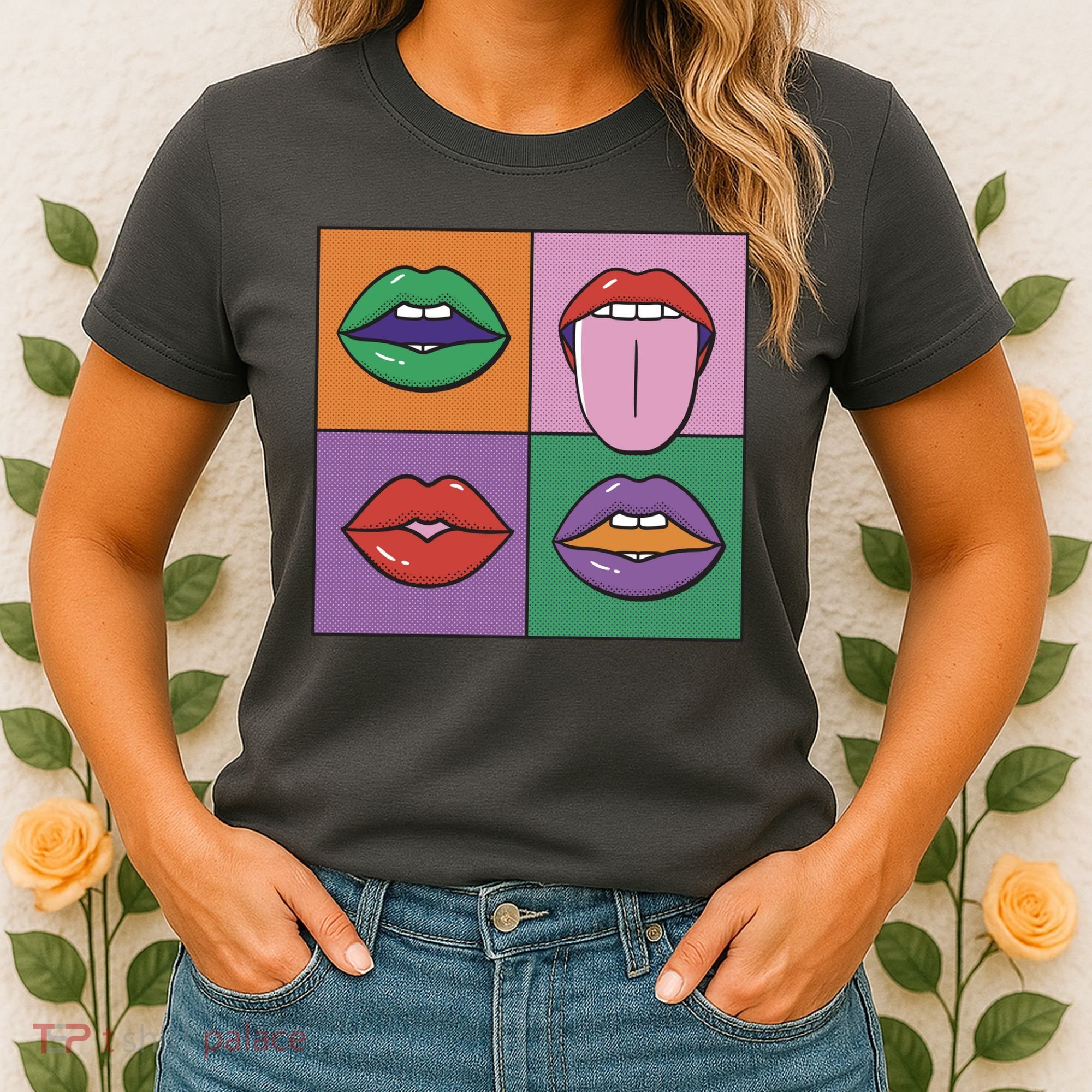 Pop Art Mouths Women's T-Shirt