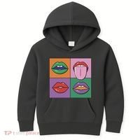 Pop Art Mouths Kids Hoodie thumb 0