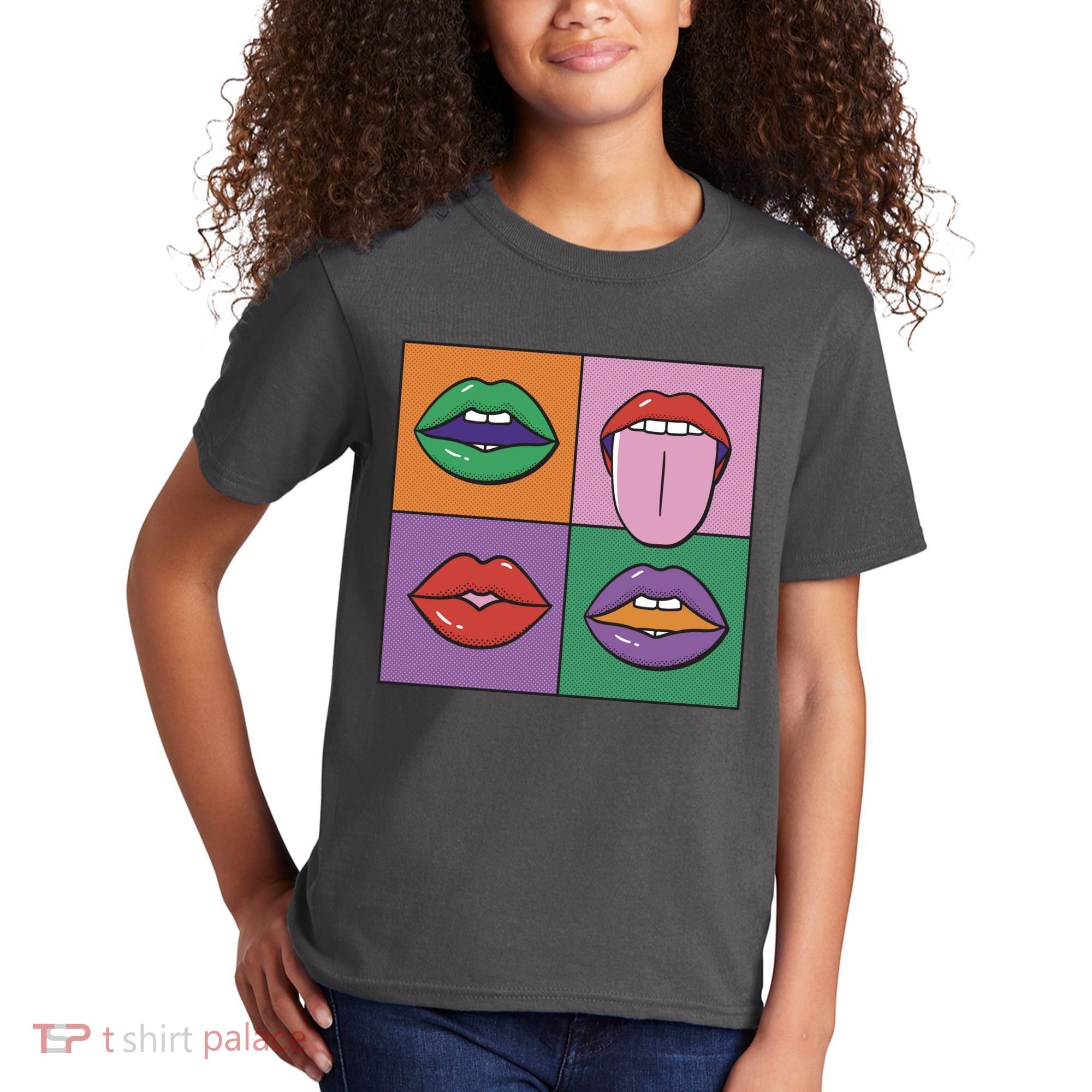 Pop Art Mouths Kids T-Shirt