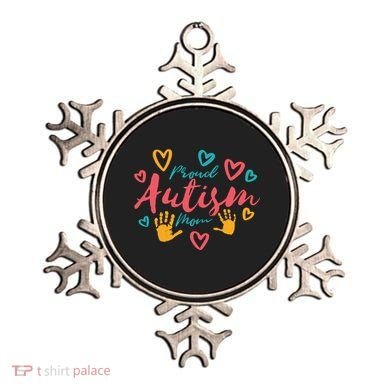 Proud Autism Mom Handprints Ornament