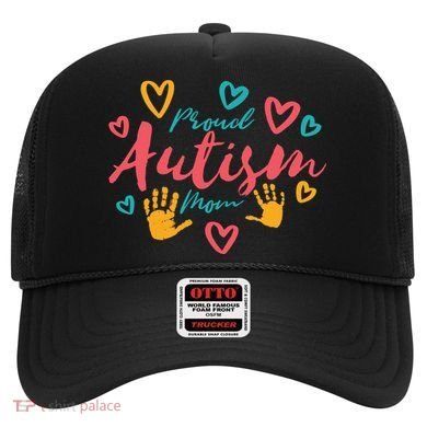Proud Autism Mom Handprints Hat