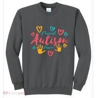 Proud Autism Mom Handprints Sweatshirt thumb 0