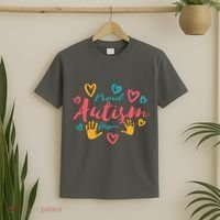 Proud Autism Mom Handprints T-Shirt thumb 2