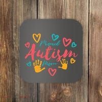 Proud Autism Mom Handprints Coaster thumb 0