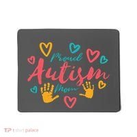 Proud Autism Mom Handprints Mousepad thumb 0