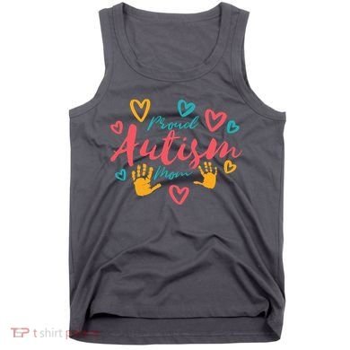 Proud Autism Mom Handprints Tank Top
