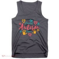 Proud Autism Mom Handprints Tank Top thumb 0