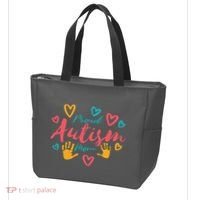 Proud Autism Mom Handprints Tote Bag thumb 3